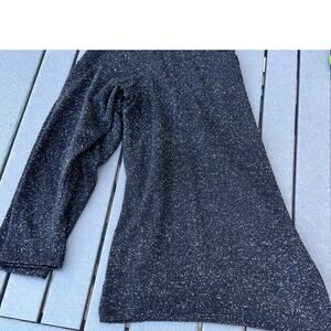 Lane Bryant women's size 22/24, black shimmer sweater, can tie at waist .